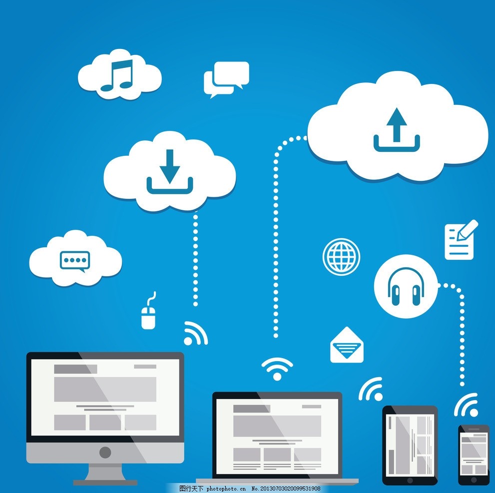 云服务图标 网络服务的视觉语言与设计趋势